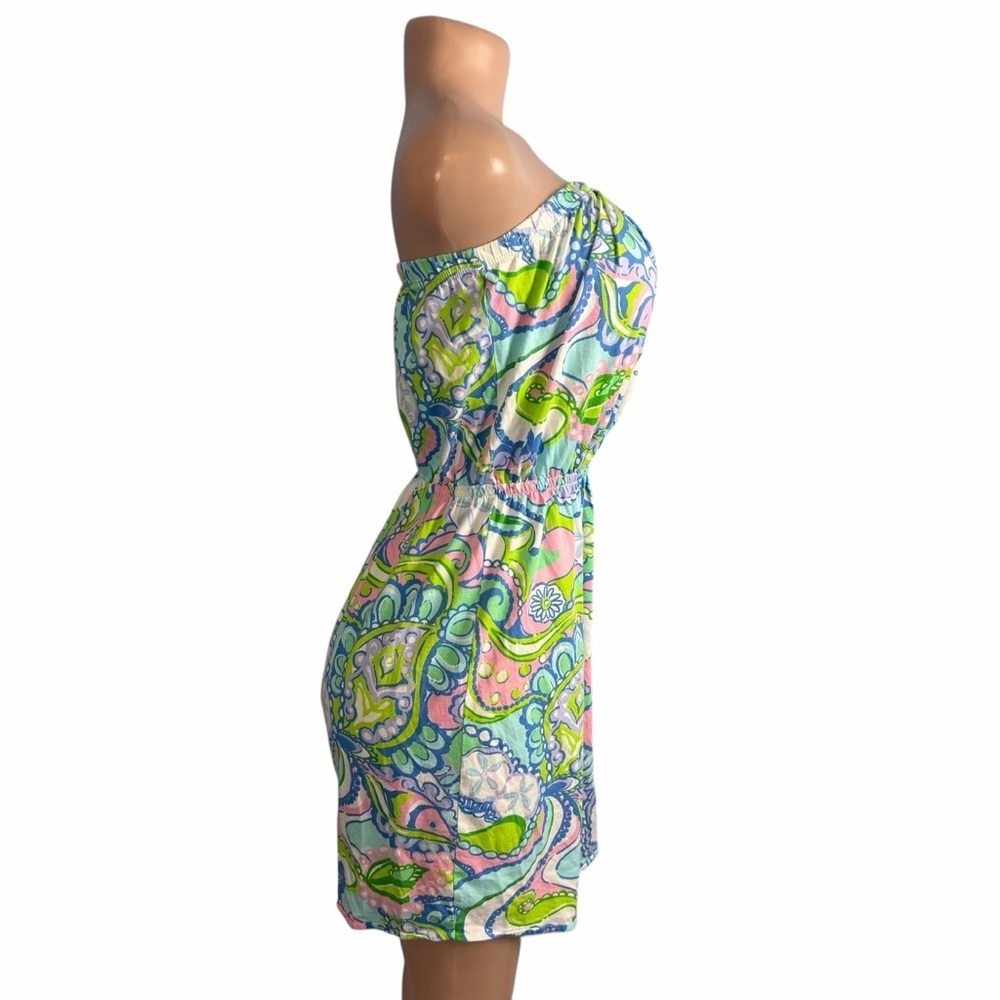 Lilly Pulitzer Windsor Strapless Jersey Dress Multi Conch Republic - Picture 7 of 9